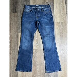 Old Navy The Flirt Jeans Women 6 Short Blue Excellent Bootcut Stretch Denim